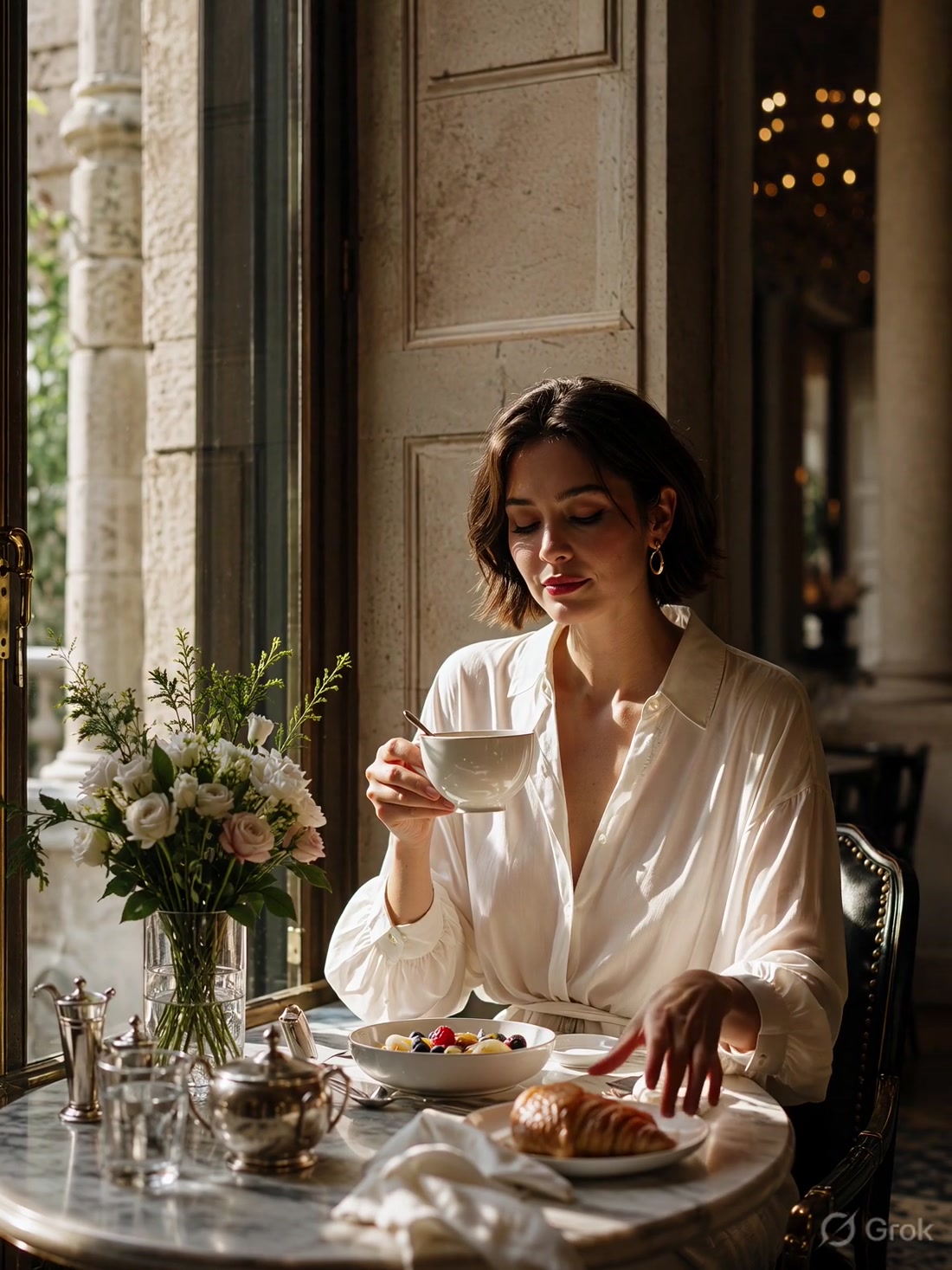 A Table for One. Still from the original moving image.