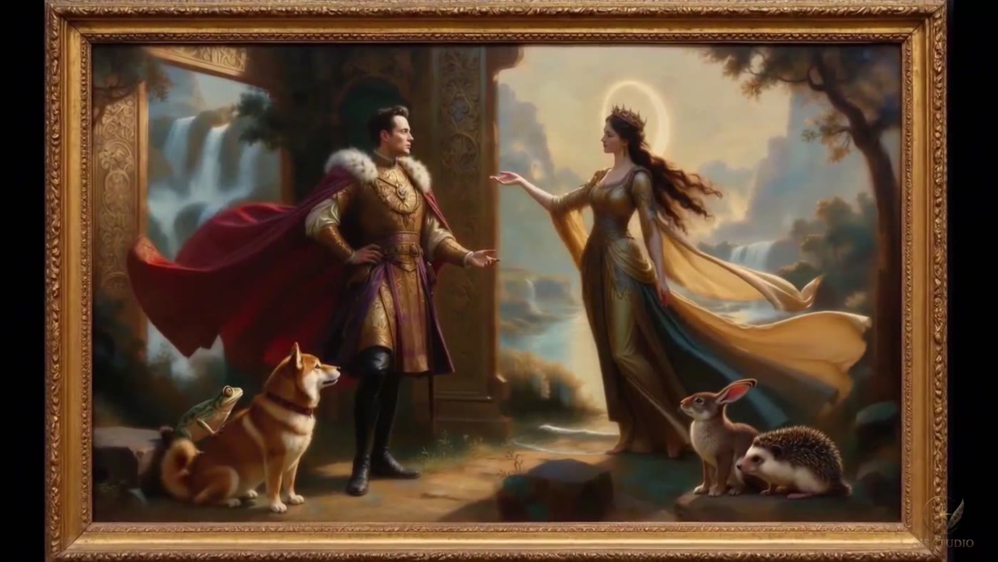 Let’s return to the Renaissance together. Still from the original moving image.