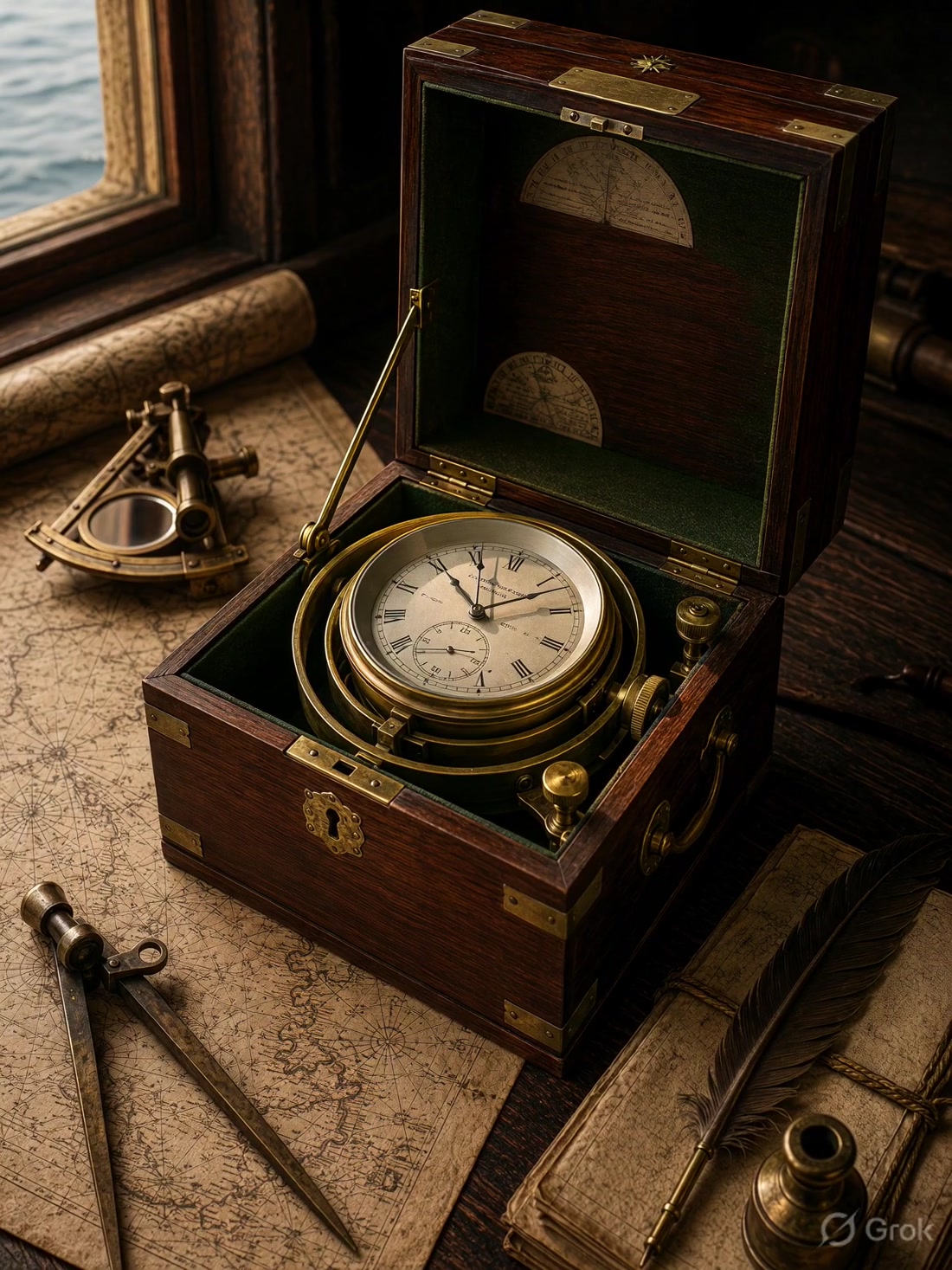 The Instrument of Longitude. Still from the original moving image.